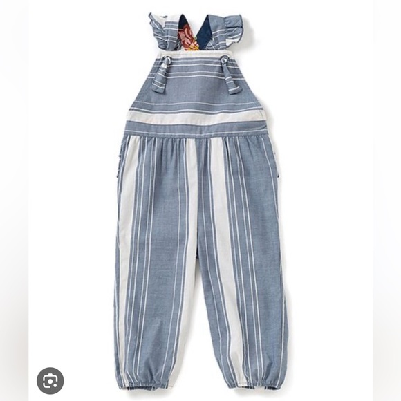 EUC Matilda Jane Joanna Gaines Had A Farm One Piece Stripe Romper Jumper Size 12